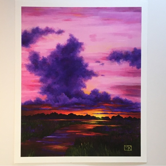 EVENING LIGHT Giclee print on beautiful quality paper - Picture 1 of 6